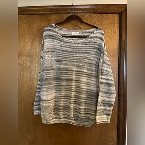 Lou & Grey sweater, xl, cream & Grey